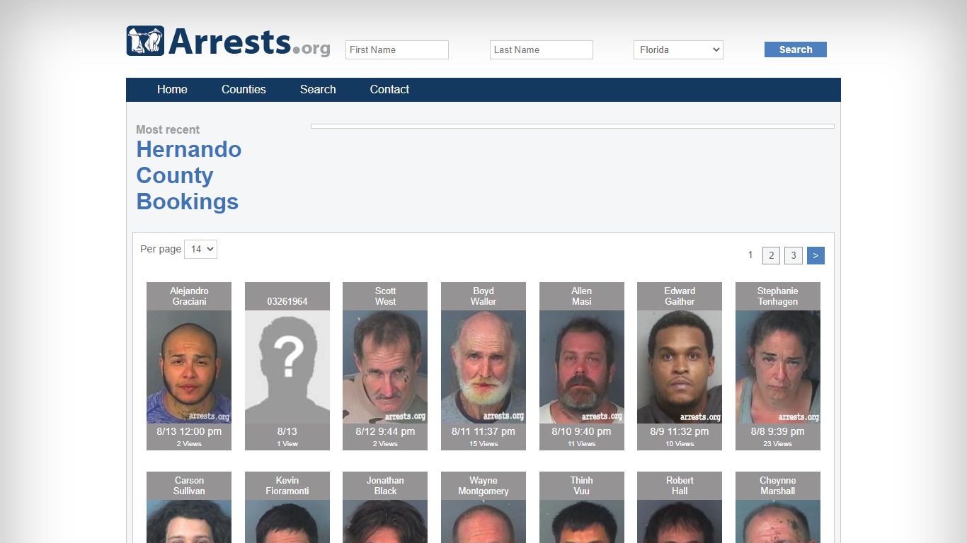 Hernando County Arrests and Inmate Search